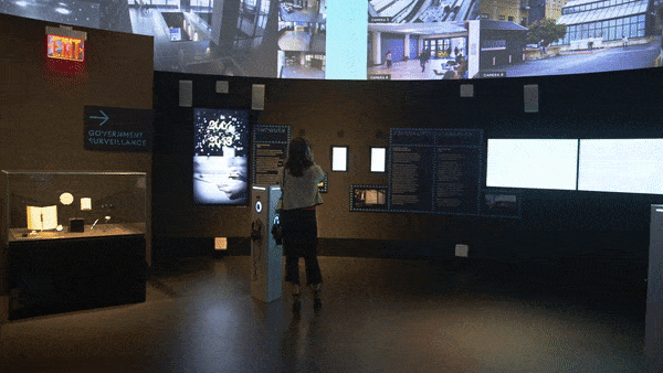 Surveillance zone exhibit animation