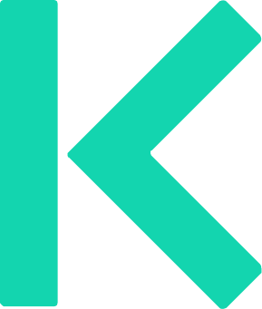 The K logo mark in green